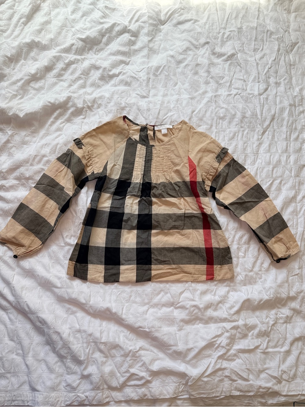 Burberry kids check pattern blouse 8Y